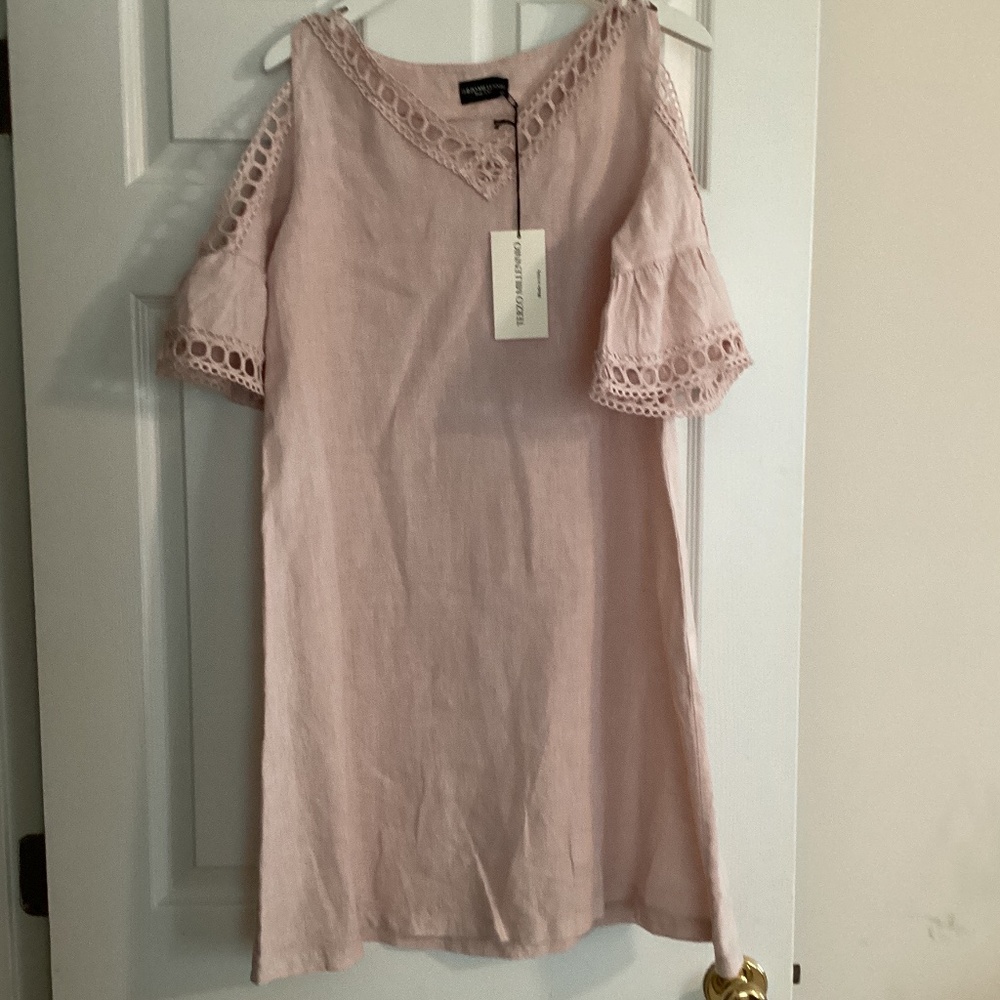 Terzo Millennio Cut out Crochet Linen Dress - Picture 2 of 7